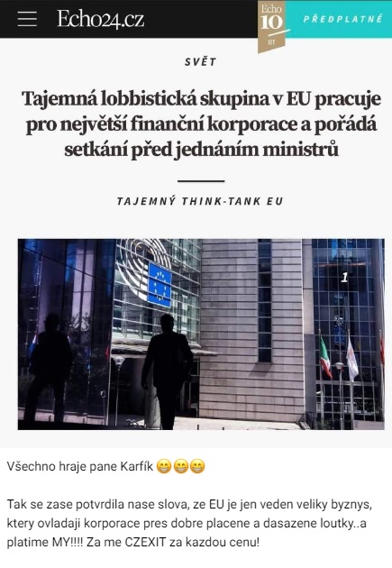 EU je jeden veliký byznys