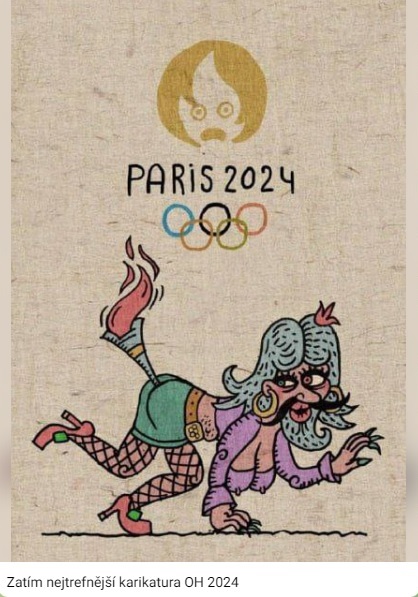 paris 2024 nejtrefnejsi karikatura