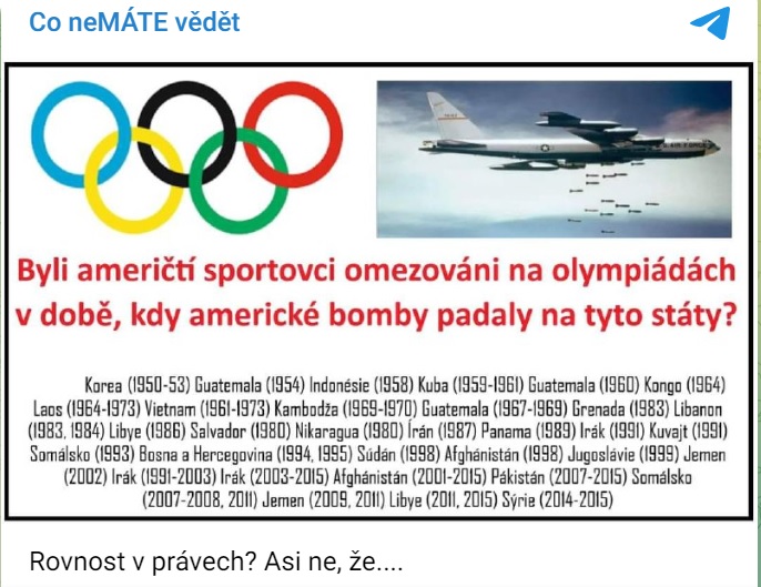 americti sportovci nebylo omezovani