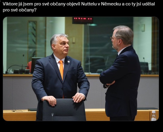 Fiala, Nutella a Orban.