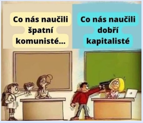 špatní komunisté vs dobří kapitalisté