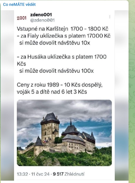 vstupne na Karljsten