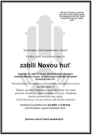 zabili novou hut